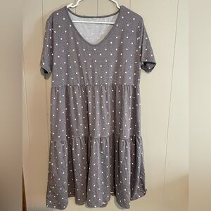 Polka Dot Maternity Tunic Dress